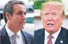  ?? Afp ?? EXSOCIOS. Michael Cohen, exabogado de Donald Trump.