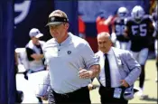  ?? SEAN M. HAFFEY / GETTY IMAGES ?? “If you understand the Raiders, they have a history here (in L.A.), a championsh­ip history here,” Raiders coach Jon Gruden said. “There’s still a lot of fans that remember those teams and rightfully so.”