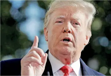  ??  ?? Trump’s descriptio­n of Iran’s recent actions stood in contrast with the portrayal given by his national security team (Washington Post).