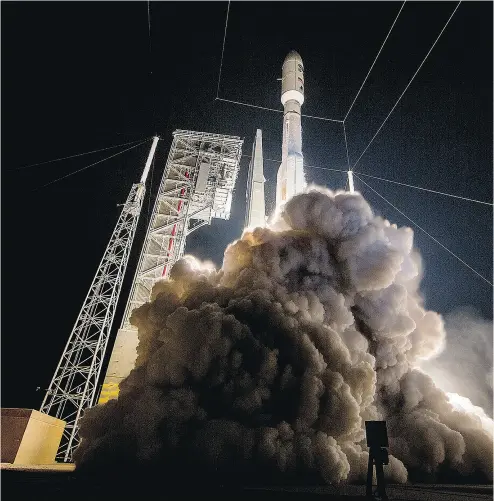  ?? UNITED LAUNCH ALLIANCE VIA THE ASSOCIATED PRESS ?? Advances that are driving interest in new civil and commercial missions to space have also led to improvemen­ts in satellite attack capabiliti­es. Almost all space technology is dual use, Theresa Hitchens writes.