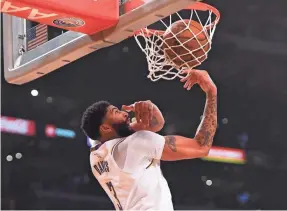  ?? JAYNE KAMIN-ONCEA/USA TODAY SPORTS ?? Lakers superstar Anthony Davis is embracing his off-court brand after joining Los Angeles this season.