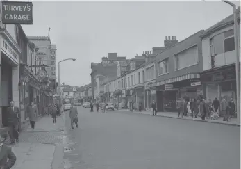  ??  ?? Holmeside with the Odeon Cinema which was one of the buildings which replaced the Stadium.