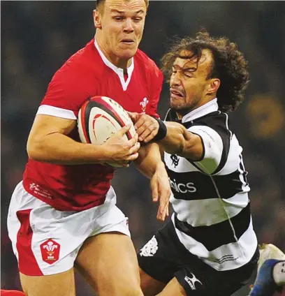  ?? PICTURE: Getty Images ?? Options: Jarrod Evans in action for Wales in the friendly against Barbarians