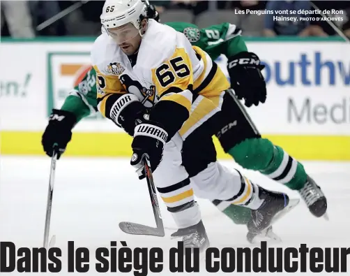  ?? PHOTO D’ARCHIVES ?? Les Penguins vont se départir de Ron Hainsey.