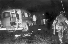  ??  ?? SICKENING: The scene of the sectarian massacre near Kingsmill, Co Armagh, where the IRA murdered 10 innocent civilians