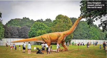  ?? ?? Dino Kingdom wowed visitors in the north west