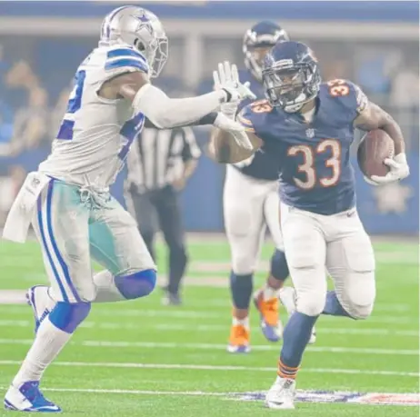  ??  ?? Running back Jeremy Langford missed the Bears’ last four games with a high ankle sprain suffered against the Dallas Cowboys. | LM OTERO/ AP