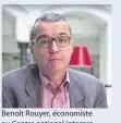  ??  ?? Benoît Rouyer, économiste au Centre national interprofe­ssionnel de l’économie laitière (Cniel).