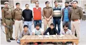  ?? PIC/MPOST ?? The Haryana Special Task Force with the arrested accused