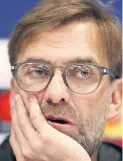  ??  ?? Liverpool boss Jurgen Klopp