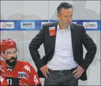  ?? PHOTO COURTESY TWK INNSBRUCK ?? Las Vegas resident and former Wranglers assistant coach Rob Pallin has led the TWK Innsbruck Sharks to a successful half-season in the Austrian Erste Bank Eishockey Liga (EBEL) in his first season.