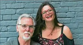  ?? Terri-lynn Pellegri ?? Singer Jill Burnham and guitarist Mark Tolstrup perform Sunday at the Strand Theatre in Hudson Falls.