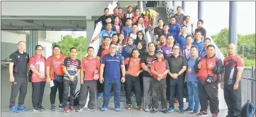  ??  ?? The Sarawak Sports Corporatio­n (SSC) and Sarawak State Sports Council (MSNS) jointly organised the second Basic Coach Education Course at Sibu Indoor Stadium Centre from Feb 27 to 29. The three-day course attracted coaches, teachers and officials from...