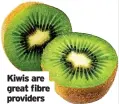  ?? ?? Kiwis are great fibre providers