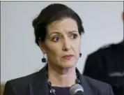  ?? BEN MARGOT — THE ASSOCIATED PRESS FILE ?? Oakland Mayor Libby Schaaf, speaks at a news conference. A federal immigratio­n official says about 800 people living in Northern California were able to avoid arrest because of a warning by Schaaf.