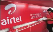  ??  ?? Airtel, which is facing stiff competitio­n from the Mukesh Ambani-led Reliance Jio, had a consolidat­ed net debt of ~917.14 billion at the end of December 2017