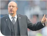  ??  ?? Newcastle United boss Rafa Benitez