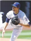  ?? Al Bello / Getty Images ?? The Mets’ Jacob deGrom went 10-9, but had a 1.70 ERA.