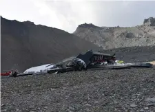  ?? Photo: Reuters ?? The accident site 2,450 meters above sea level.