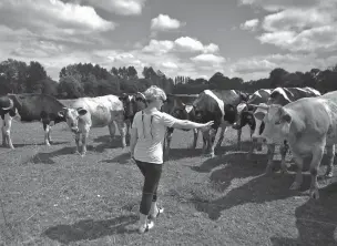  ?? PIERRE TERDJMAN/THE NEW YORK TIMES ?? Marie Le Guelvout is shown at the farm where her brother committed suicide, in the Brittany region of France. Isolation, physically demanding work and financial pressures are pushing farmers to despair, even as the authoritie­s try to help.