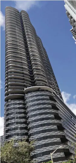  ?? CARL JUSTE Herald file | Nov. 7, 2019 ?? Brickell Flatiron, completed last year, is seeing a surge in interest for its remaining properties, said developer Ugo Colombo. After a pause in activity from about April to September, inquiries have started to rise.