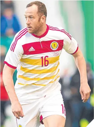  ??  ?? ■ Charlie Adam during his last Scotland appearance, against Qatar in 2015.