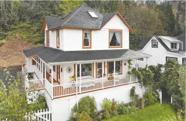  ?? RETO MEDIA / THE ASSOCIATED PRESS ?? The Victorian home featured in The Goonies was built in 1896 and has sweeping views of the Columbia River as it flows into the Pacific Ocean. The current owner put the home up for sale at US$1.7 million.