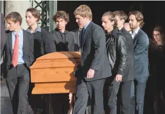  ?? JACQUES NADEAU LE DEVOIR ?? Les funéraille­s de Bernard Lamarre ont eu lieu en la basilique-cathédrale Marie-Reine-du-Monde.