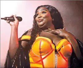  ?? OWEN SWEENEY/INVISION ?? Lizzo’s eight nomination­s include album of the year, song and record of the year, and best new artist.