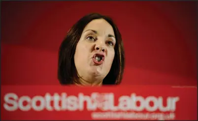  ??  ?? Scottish Labour leader Kezia Dugdale MSP delivers major speech in Glasgow setting out the choice facing voters