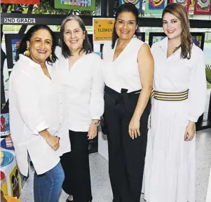  ?? ?? Janeth Quintero, María Estela Donado, Erika Pérez y María Paulina Zúñiga.