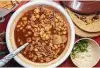  ?? ?? Menudo at Fidelo’s Mexican Restaurant is packed with hominy..