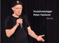  ?? ?? Vorjahress­ieger Peter Panierer