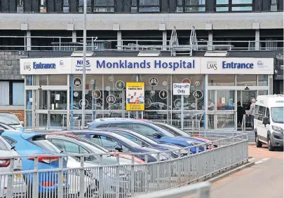  ?? ?? Big changes The endoscopy unit at Monklands Hospital had been closed since autumn 2020 for upgrades