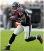  ?? BOB LEVEY/Getty Images ?? Andre Johnson’s career has ended with the Houston Texans after 12 seasons. The 33-year-old seven-time Pro Bowler was released by the
NFL team on Monday.