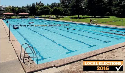  ??  ?? An upgraded swimming pool facility- just one of the challenges for the new Waipa District Council.