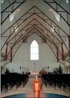  ?? NEWS-SENTINEL FILE PHOTOGRAPH ?? The high, vaulted ceiling gives the Episcopal Church of St. John the Baptist an incredible acoustic stage for musicians like harpist Maeve Gilchrist and cellist Eugene Friesen. The pair will present a concert as part of the Arts at St. John’s on Saturday, and the public is invited to attend.