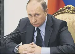  ??  ?? 0 Vladimir Putin hopes to host the talks between the two factions