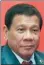  ??  ?? Rodrigo Duterte, Philippine president