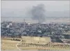  ??  ?? AFP The picture, taken from the Israeli-occupied Golan Heights, shows smoke billowing from Syria on June 26, 2017.