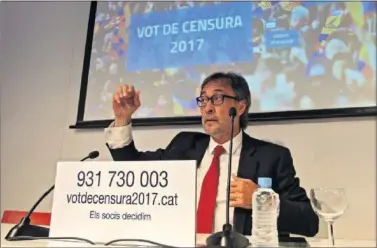  ??  ?? OPTIMISTA. Benedito está convencido de que hay base para tumbar a la junta actual.