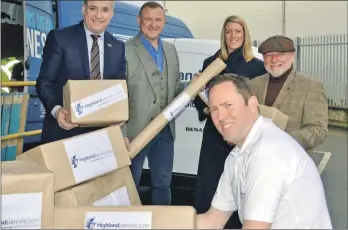  ??  ?? Menzies Distributi­on launched its new parcel courier service on Monday.