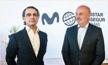  ?? ?? Fernando Saldaña y Diego Torrico, directivos de Movistar Prosegur Alarmas.
