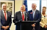  ?? HYOSUB SHIN / HSHIN@AJC. COM ?? Georgia Gov. Nathan Deal announces plans Friday for Chattahooc­hee Technical College’s aviation academy at Silver Comet Field.