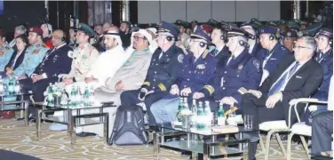  ??  ?? ↑ The symposium on Police Best Practices under way at the Interconti­nental Hotel-festival City, Dubai.