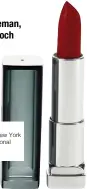  ??  ?? Läppstift Maybelline New York Color sensationa­l Divine wine 119 kr