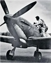  ??  ?? Swire climbing into his Spitfire; above right, meeting the Chinese leader Deng Xiaoping in 1989