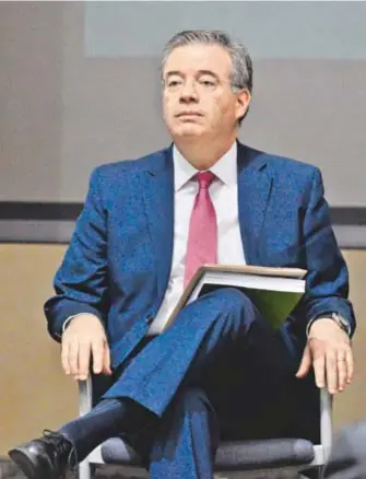  ?? ARCHIVO ALEJANDRO AGUILAR ?? Alejandro Díaz de León, gobernador del Banco de México