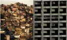  ??  ?? Architects and engineers visiting favelas such as Rocinha, left, in Rio de Janeiro have been astonished by the economy and ingenuity of the concrete structures. Photograph: Mauro Pimentel/AFP/Getty Images