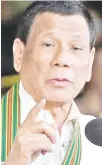  ??  ?? Rodrigo Duterte